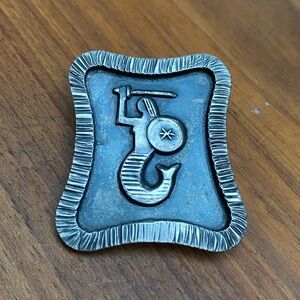 ORNO Polish Sterling Silver Mermaiden Brooch | Mid-Century Modernist